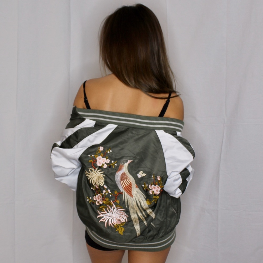 Embroidered jacket from top shop.